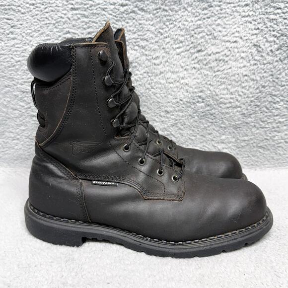 Red Wing 1411 Dynaforce Mens Size 11.5 Insulated 8" Work Boots Brown Waterproof - Picture 1 of 9